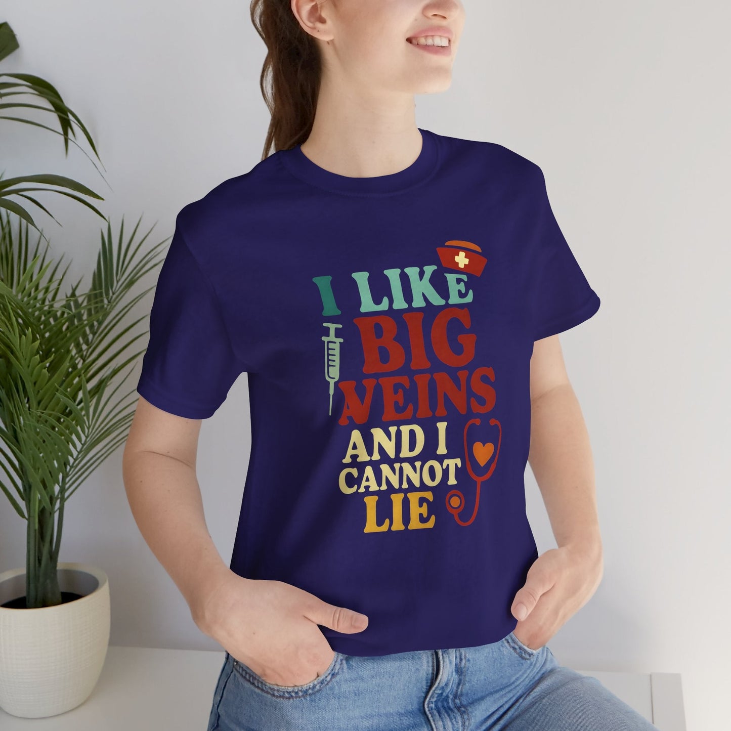 Humorous Medical Tee: I Like Big Veins and I Cannot Lie, Fun Gift for Healthcare Workers, Medical Humor Shirt, Perfect for Birthdays, [...]
