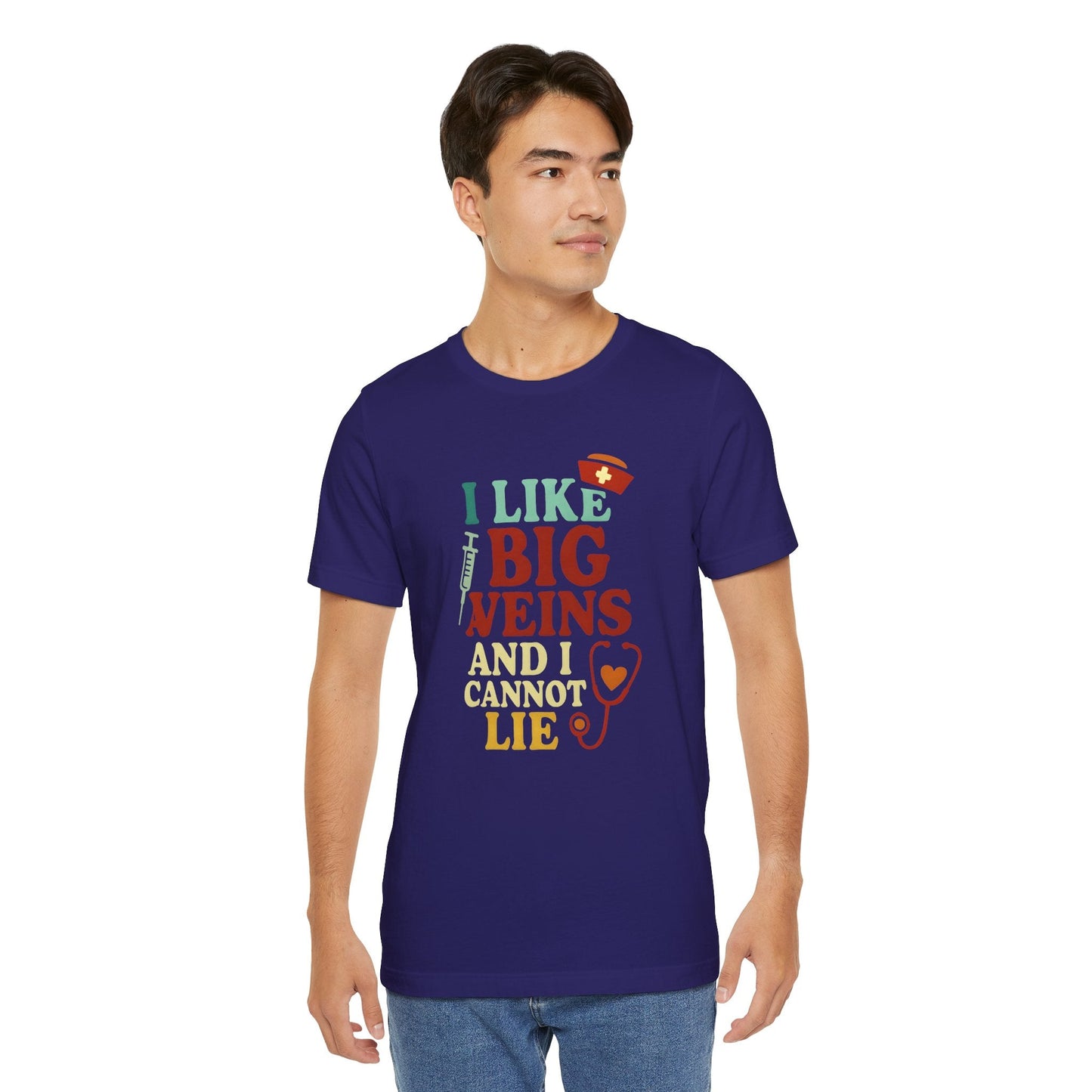Humorous Medical Tee: I Like Big Veins and I Cannot Lie, Fun Gift for Healthcare Workers, Medical Humor Shirt, Perfect for Birthdays, [...]