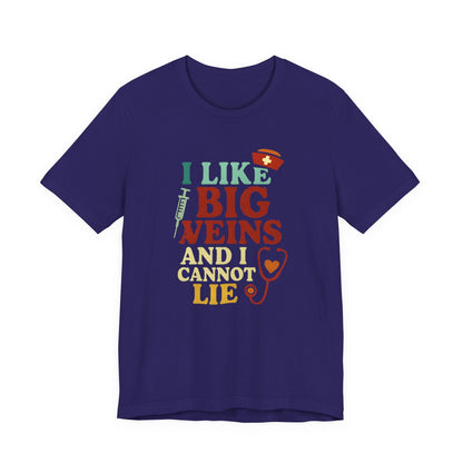 Humorous Medical Tee: I Like Big Veins and I Cannot Lie, Fun Gift for Healthcare Workers, Medical Humor Shirt, Perfect for Birthdays, [...]