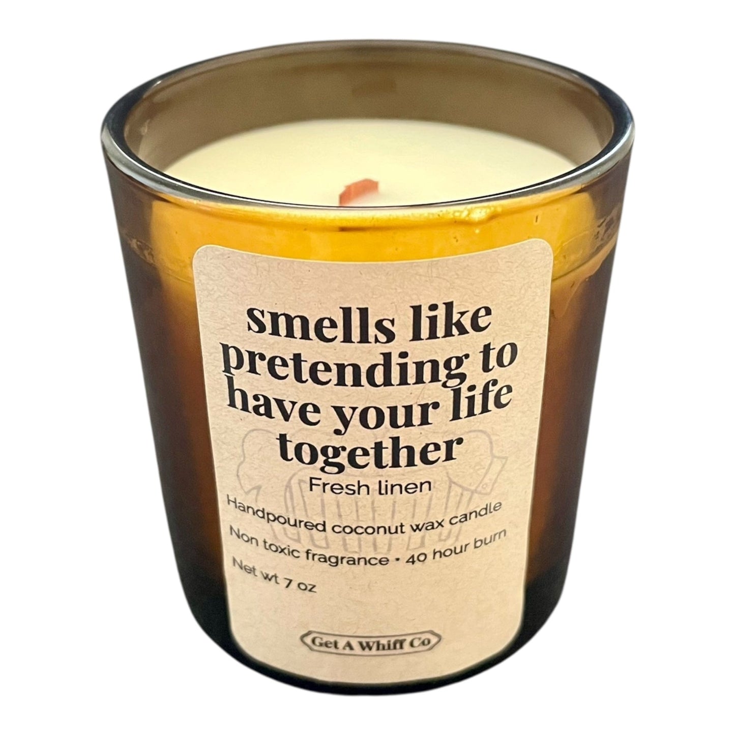Minimalist Amber Candles — Choose Your Scent