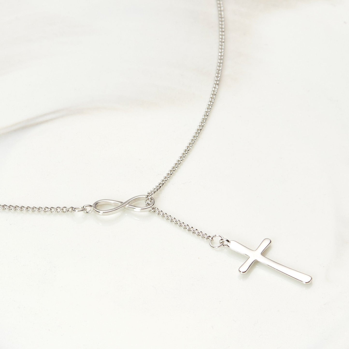 Nurse Infinity Cross  Necklace
