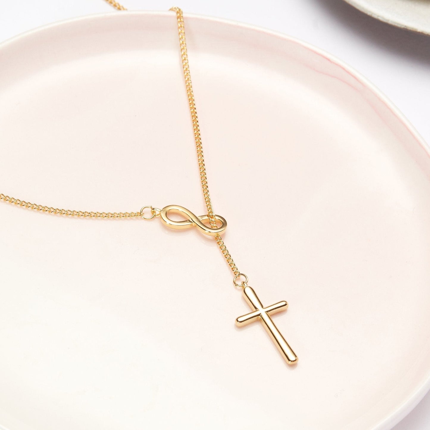 Nurse Infinity Cross  Necklace
