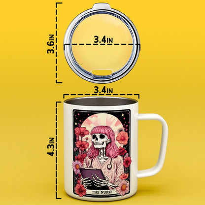 The Nurse Tarot Card Insulated Travel Mug