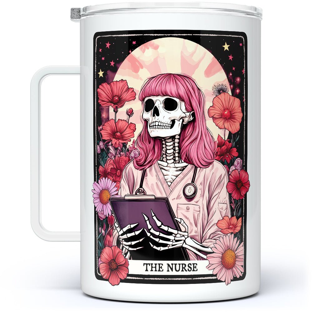 The Nurse Tarot Card Insulated Travel Mug