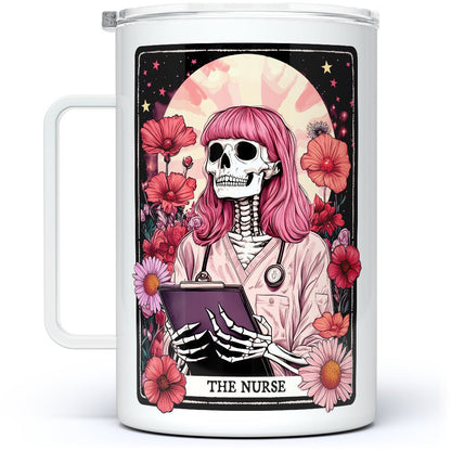 The Nurse Tarot Card Insulated Travel Mug